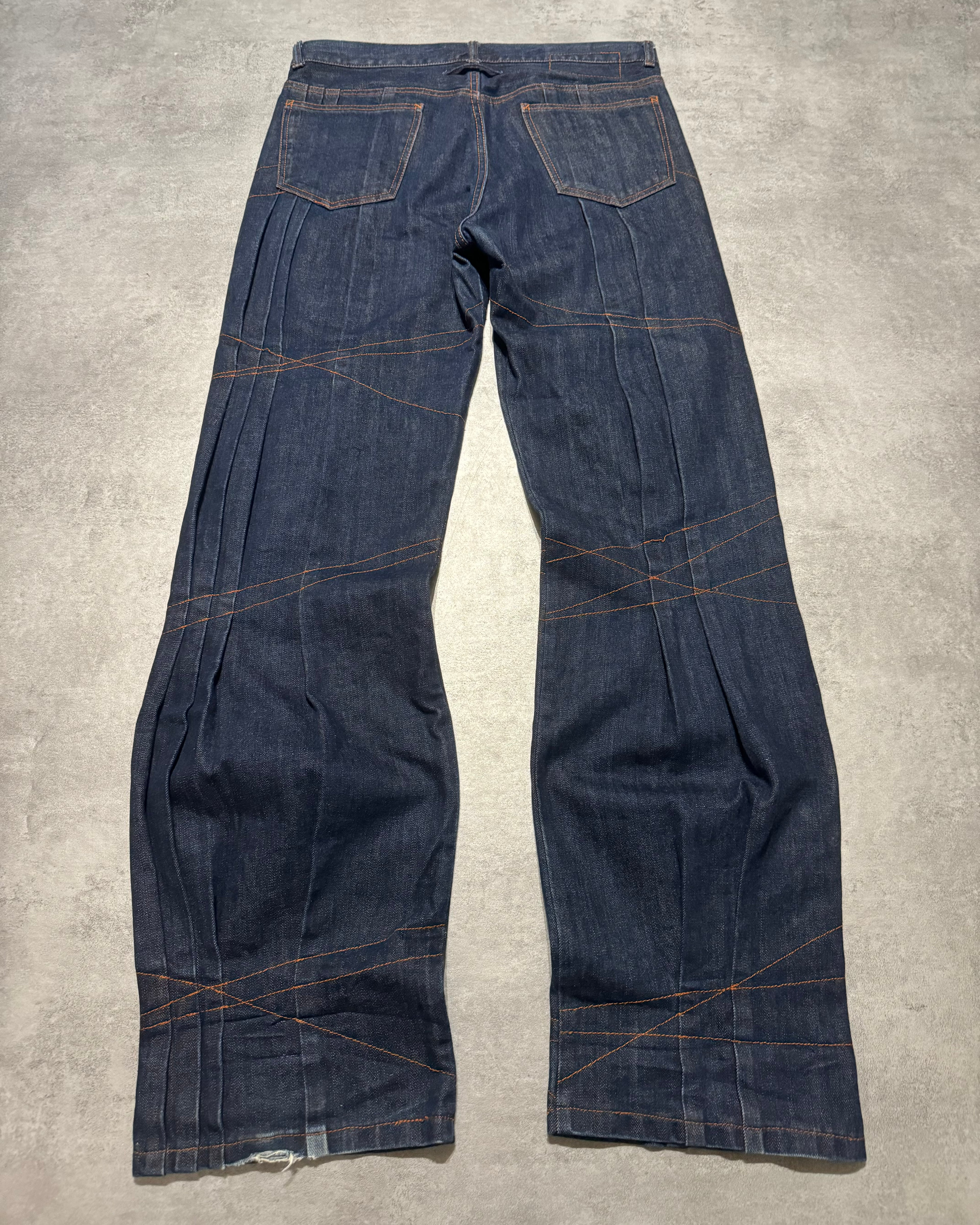 1990s Jean Paul Gaultier Brut Denim Extensible Denim Jeans – Dolce