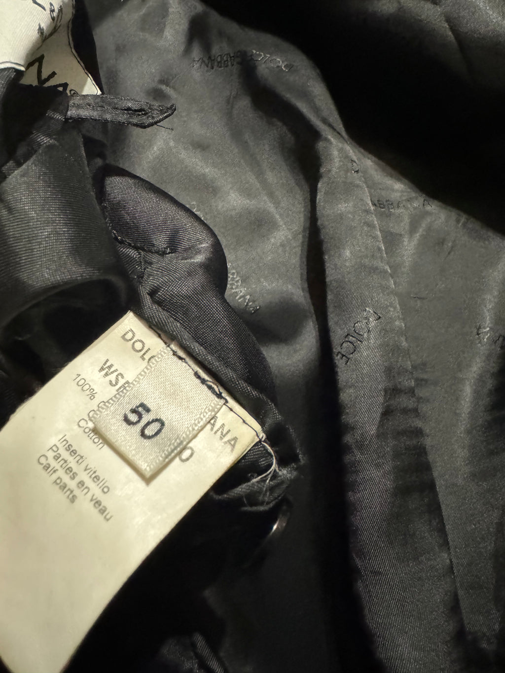 2000s Dolce & Gabbana Cross Suede Hybrid Architectural Jacket  (M) - 8