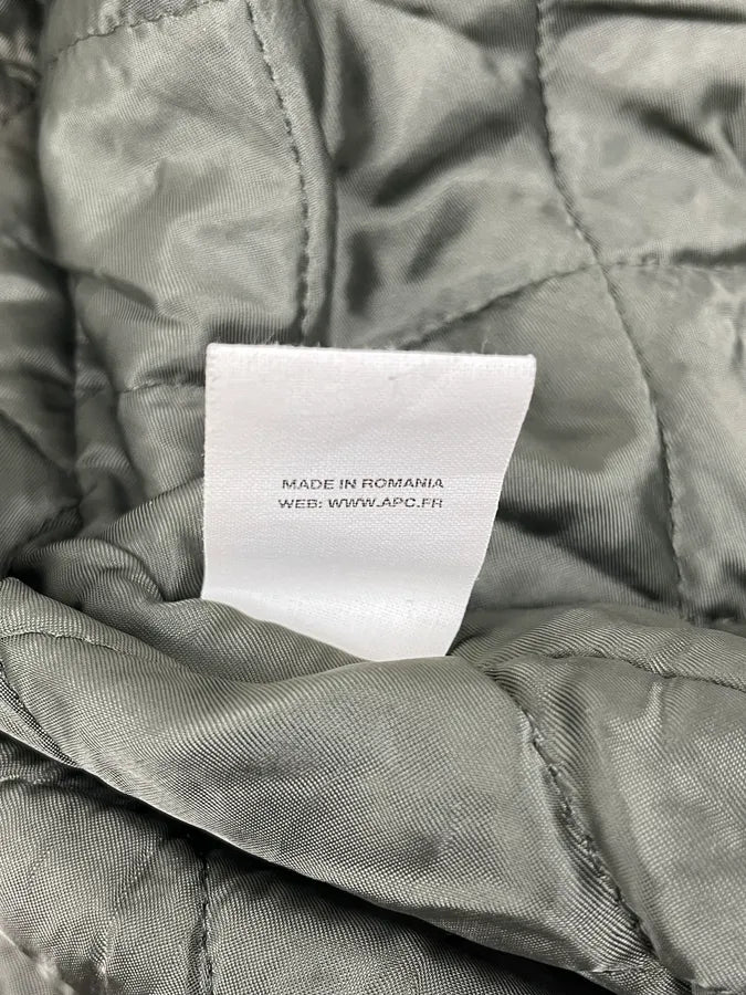 A.P.C. Dark Satin Green Bomber Jacket QLAADvP 9