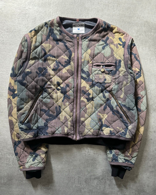 1990s Moschino Military Cozy Bomber Jacket  (S) - 1