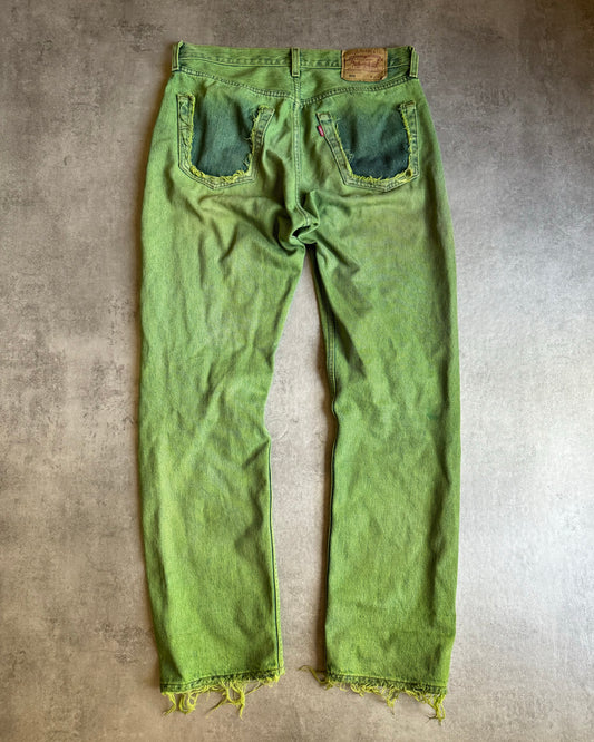 Levi's 501 Acid Green Worker Pants  (M) - 1