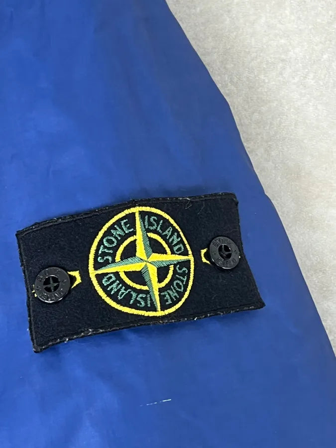 AW2012 Stone Island Blue Caban Mussola Gommata Jacket eBktHCE 7