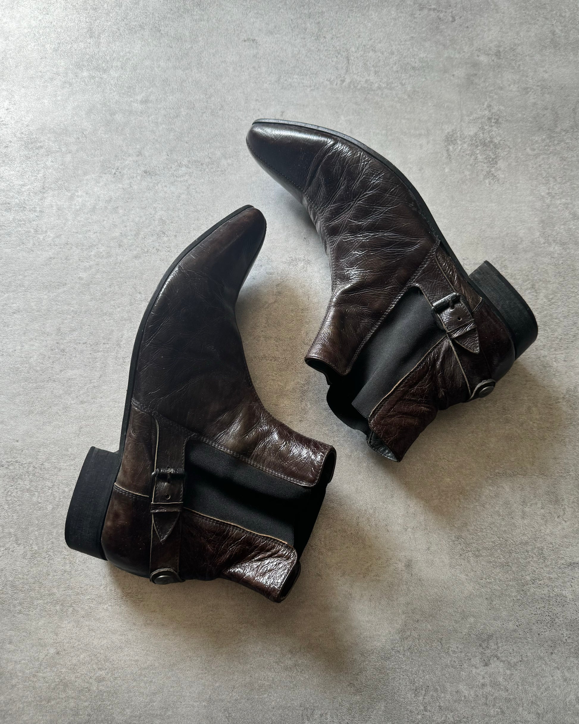 Cavalli Brown Western Cow-Boy Leather Boots (42) - 7