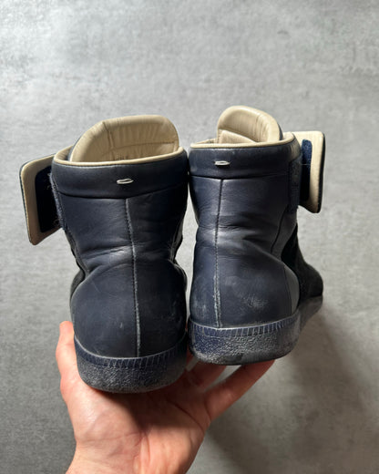 Maison Margiela Future High Top Suede Navy Two Tone  (41) - 5