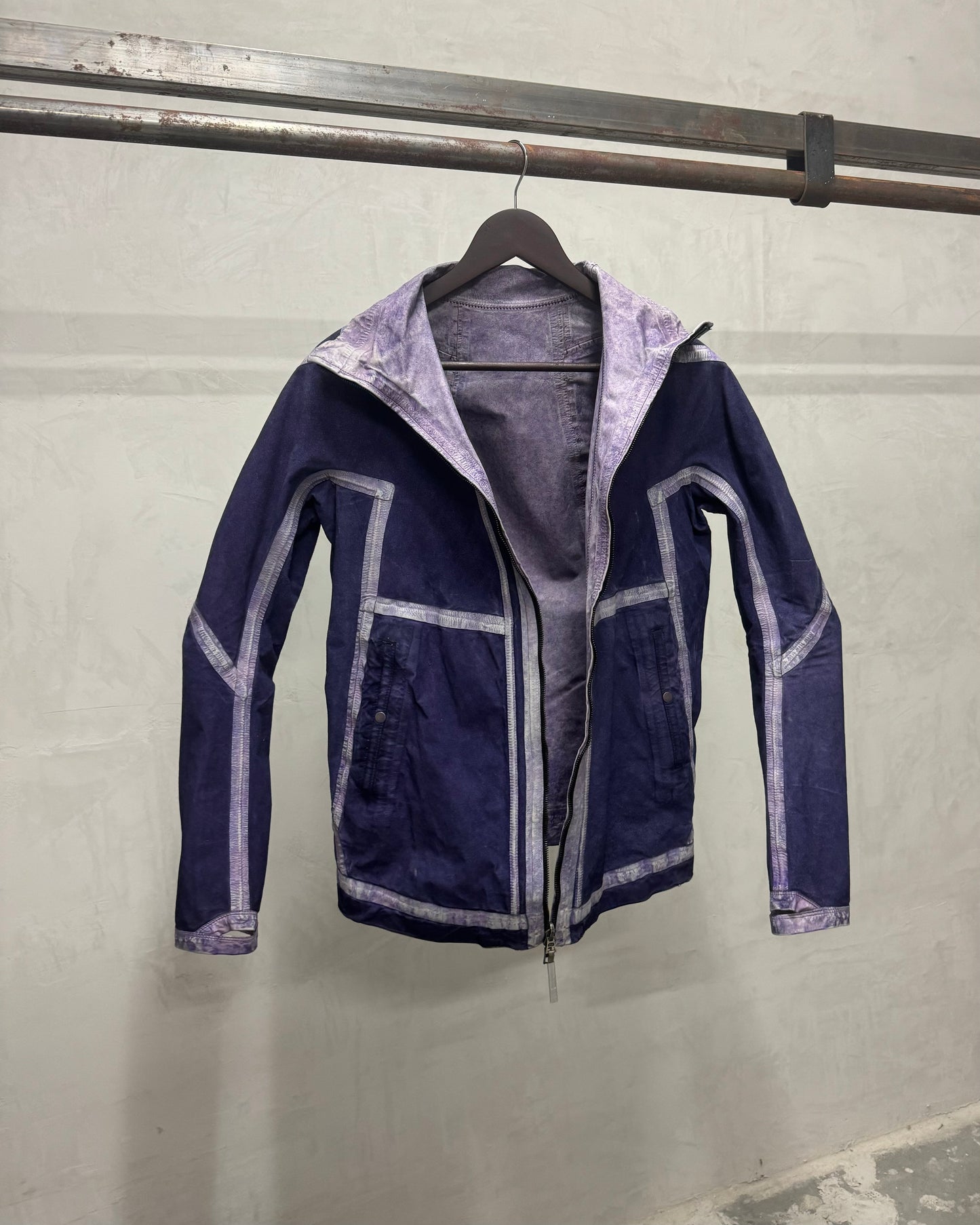 Isaac Sellam Versatil Reversible Purple Rain Avant Garde Leather Jacket (S/M) - 7