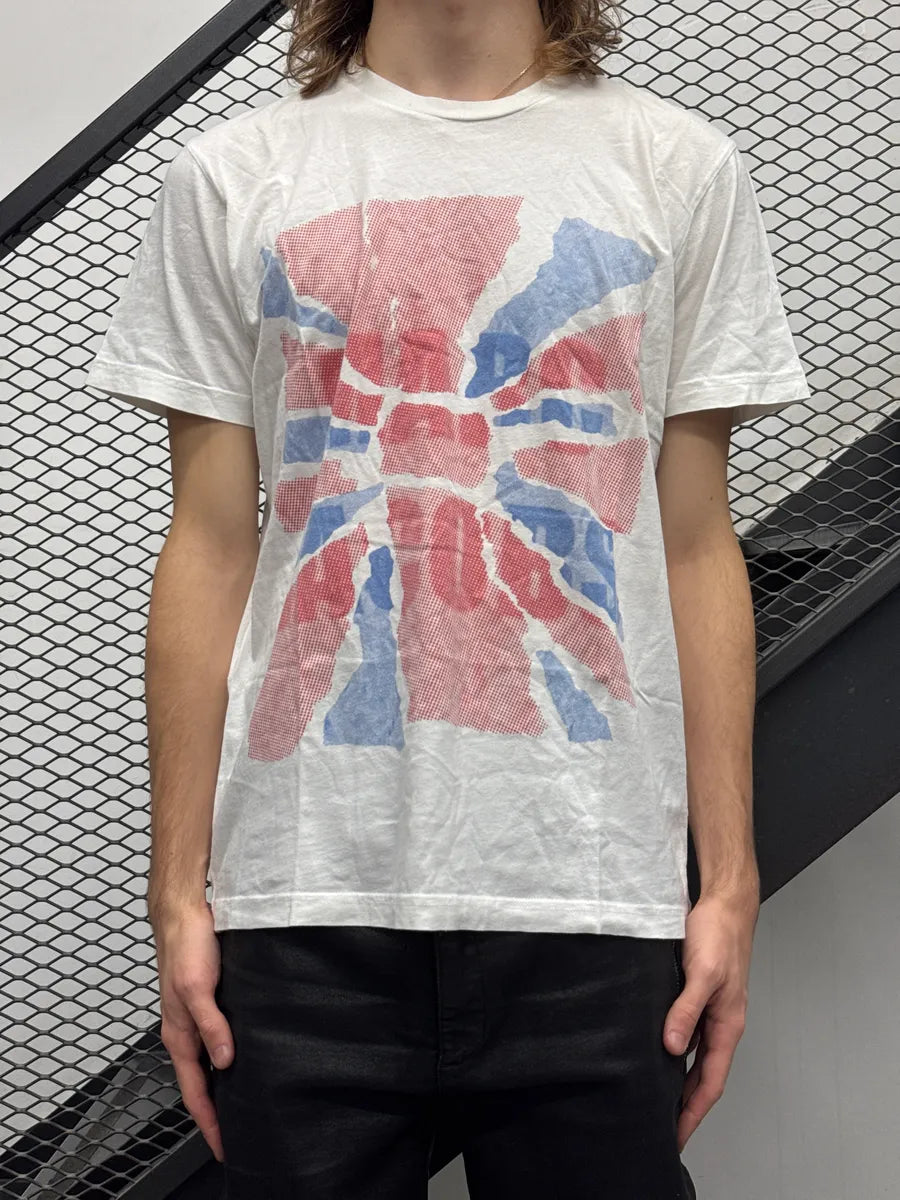 Marc Jacobs White Union Jack Logo T-Shirt fZjlibZD 0
