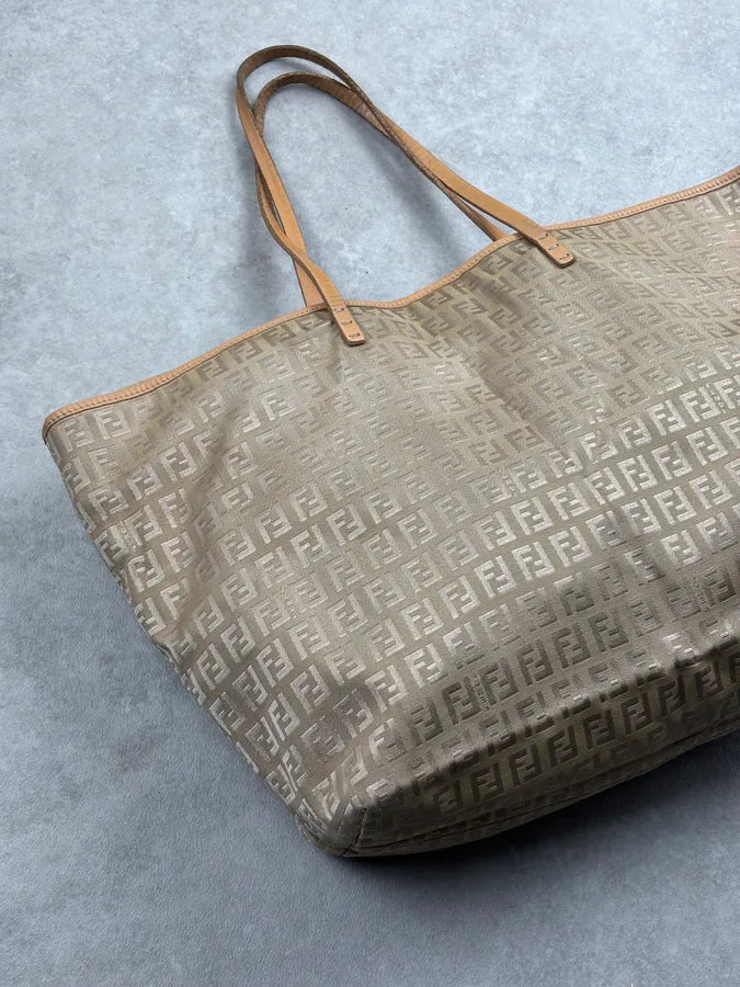 Fendi Beige Monogram Bag LVlVArR 11