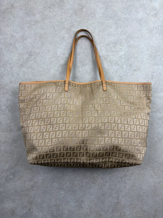 Fendi Beige Monogram Bag LVlVArR 10