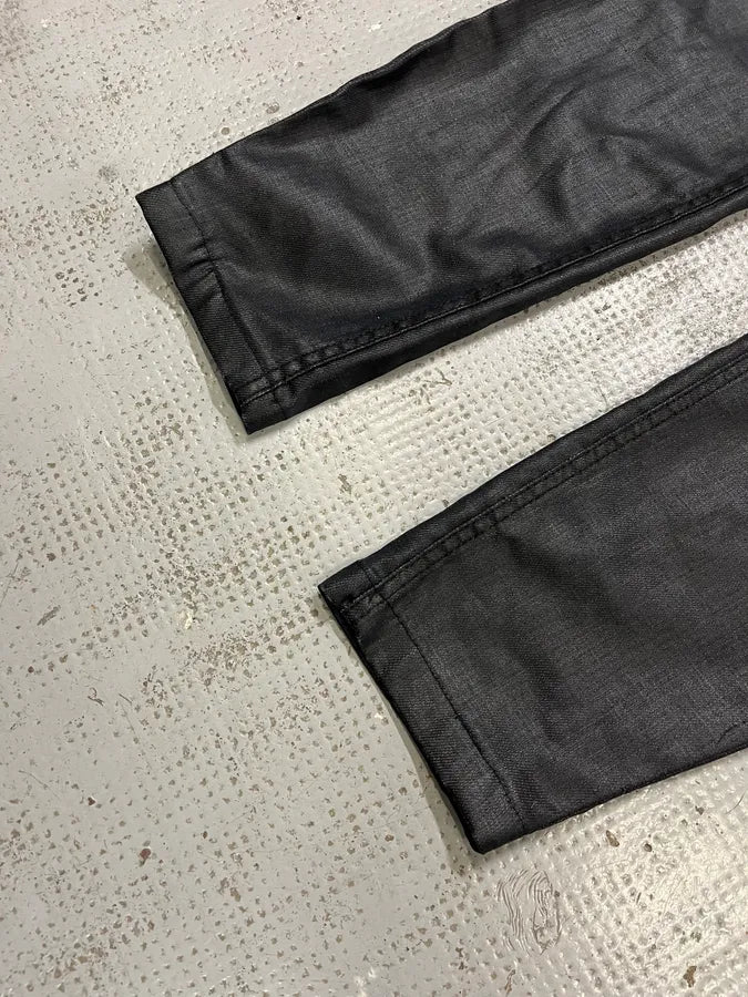 Fendi Black Waxed Slim Denim Jeans lFphSYq 5