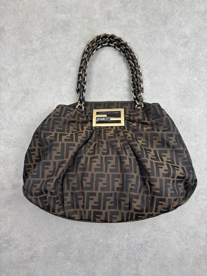 Fendi Monogram Brown Mia Bag HBpKqSf 4