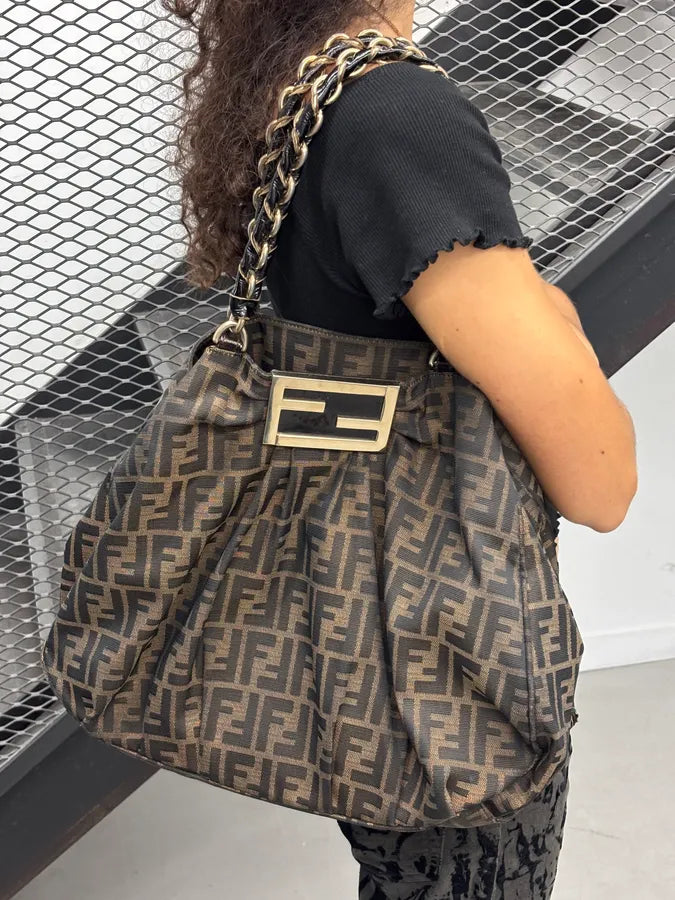 Fendi Monogram Brown Mia Bag HBpKqSf 2
