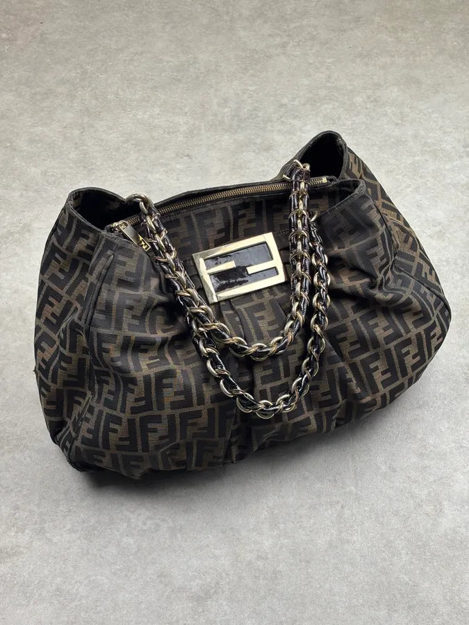 Fendi Monogram Brown Mia Bag HBpKqSf 0