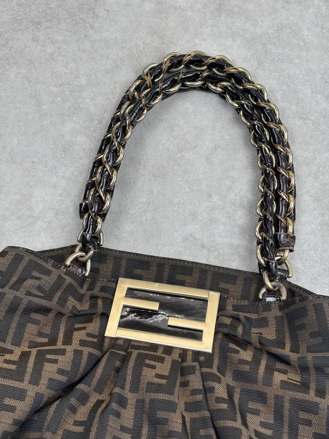 Fendi Monogram Brown Mia Bag HBpKqSf 5