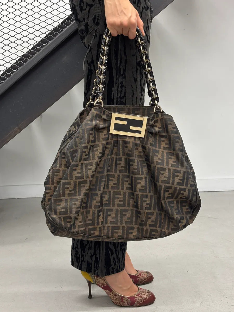 Fendi Monogram Brown Mia Bag HBpKqSf 1