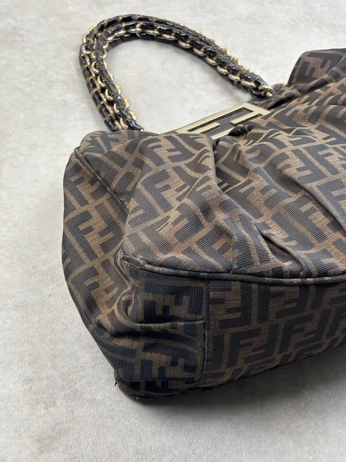 Fendi Monogram Brown Mia Bag HBpKqSf 10