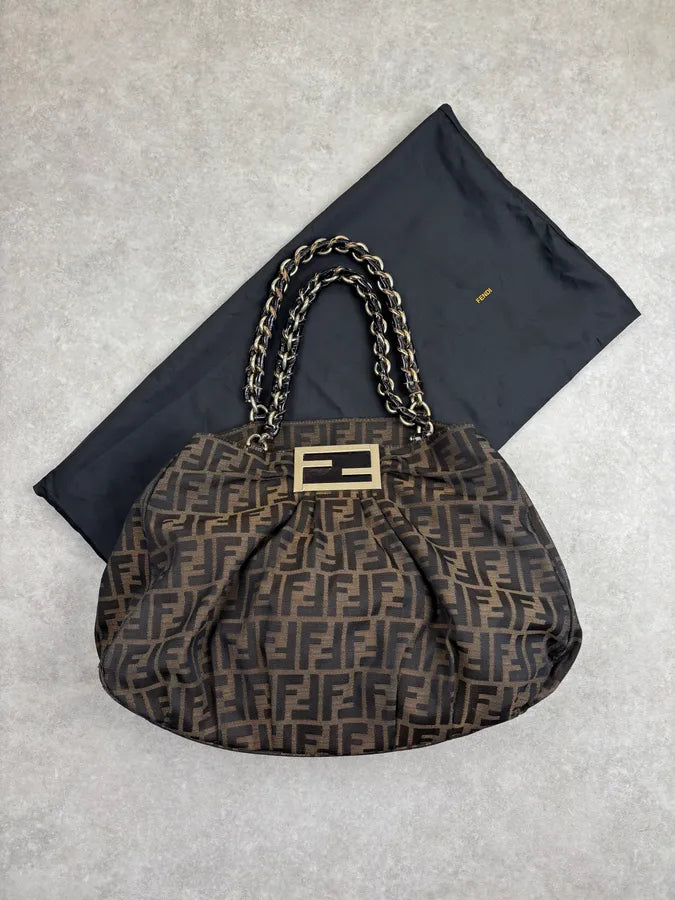 Fendi Monogram Brown Mia Bag HBpKqSf 3