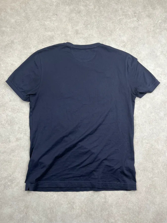 Fendi Navy Signature Devil Studded Eyes T Shirt RFlijRp 5