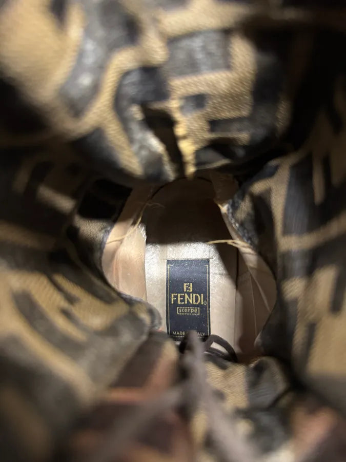 Fendi Pony Hair Brown Boots (37eu/us5) 7