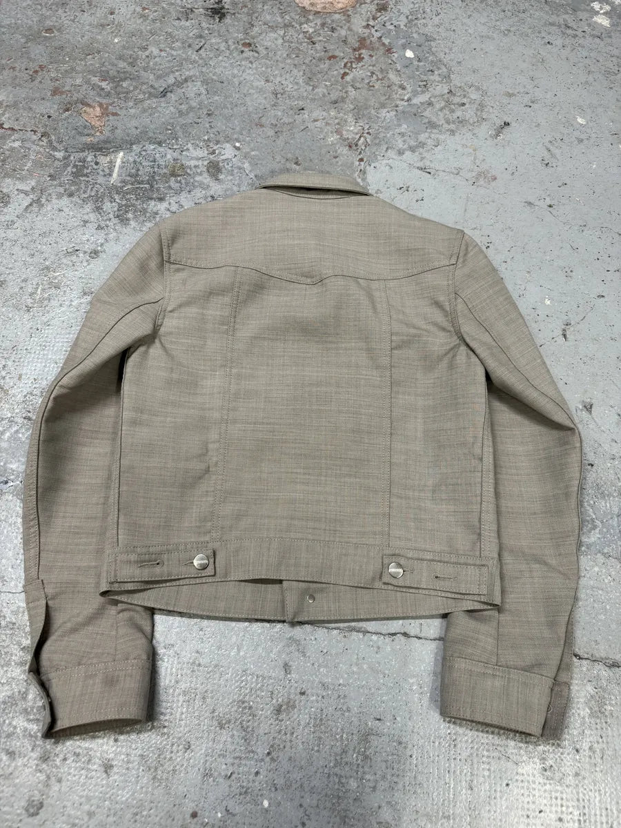 Ferragamo Grey Minimalist Trucker Jacket ClpbIFF 1