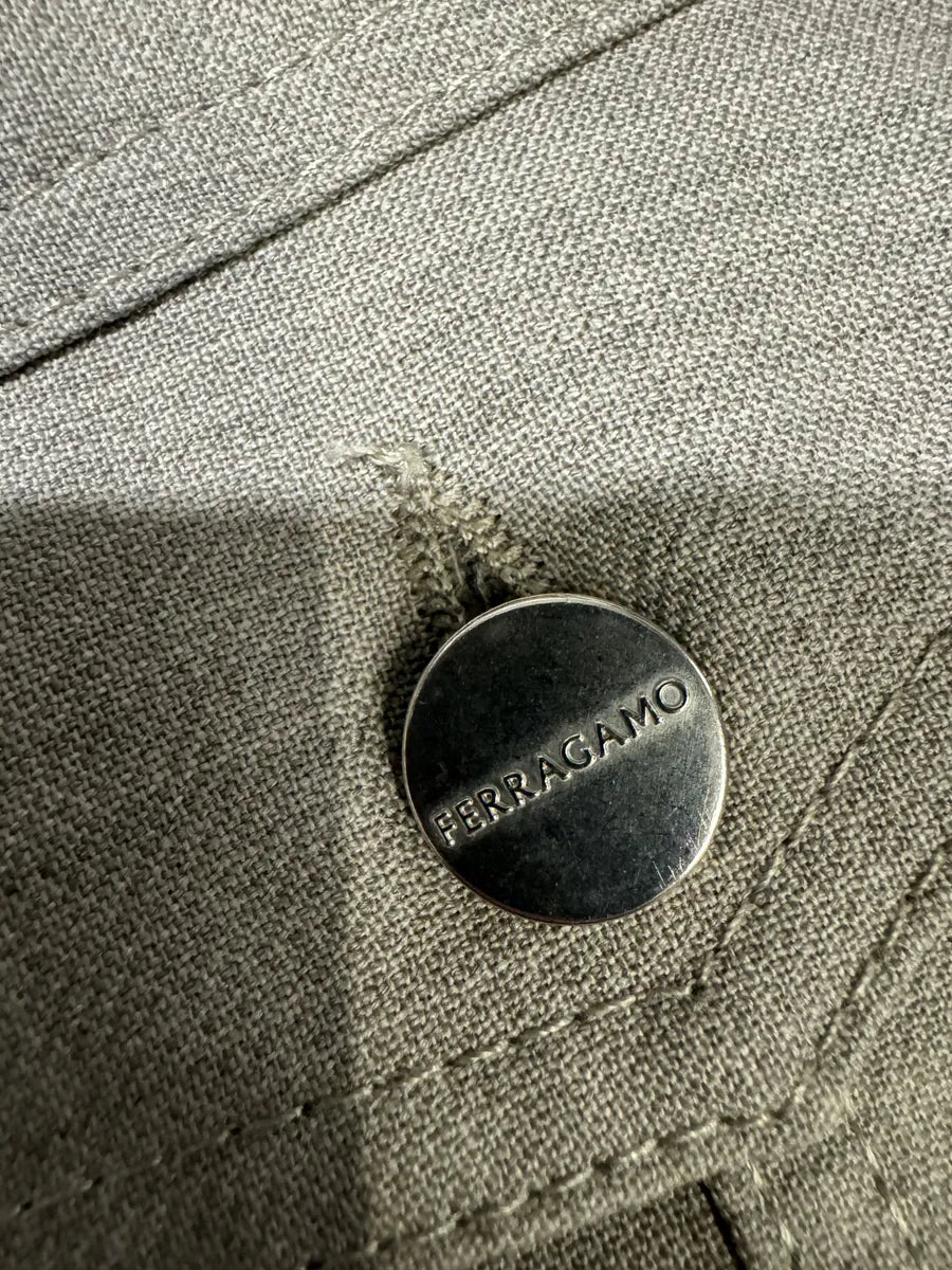 Ferragamo Grey Minimalist Trucker Jacket ClpbIFF 8