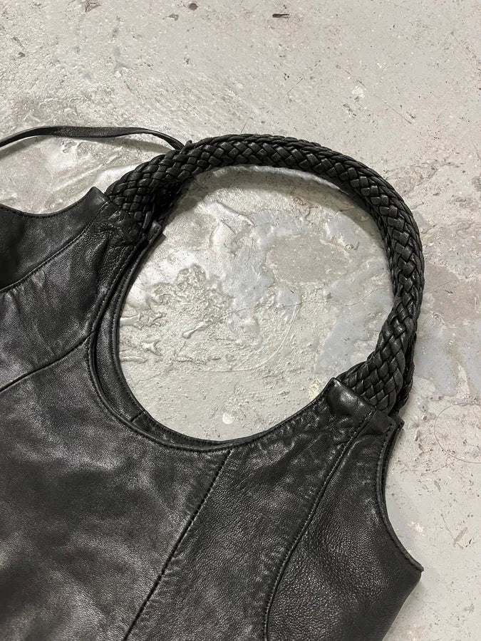 Ferragamo Hobo Black Leather Premium Bag (OS) PTgHxHH 5