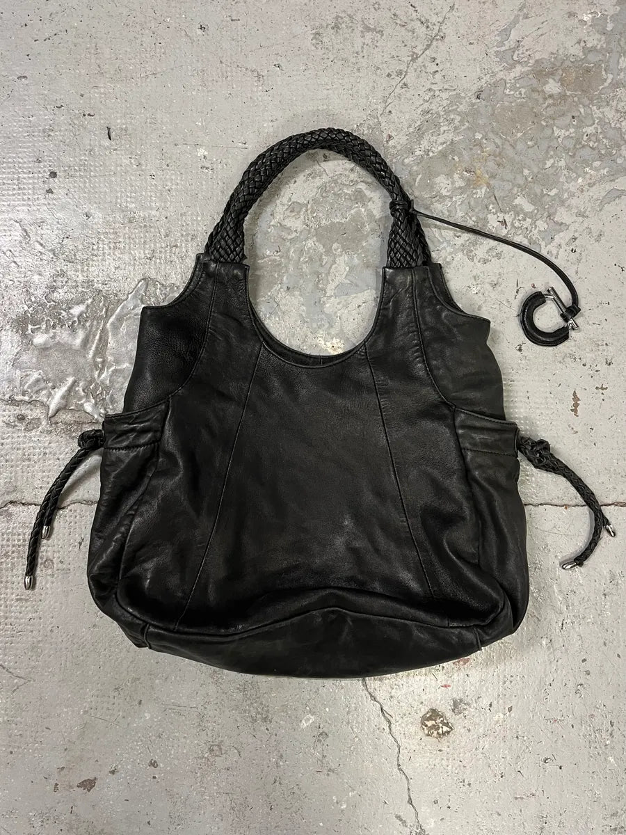 Ferragamo Hobo Black Leather Premium Bag (OS) PTgHxHH 6