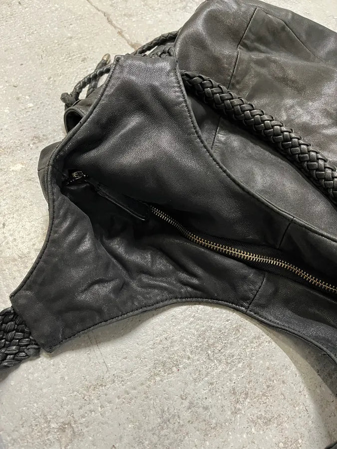 Ferragamo Hobo Black Leather Premium Bag (OS) PTgHxHH 7