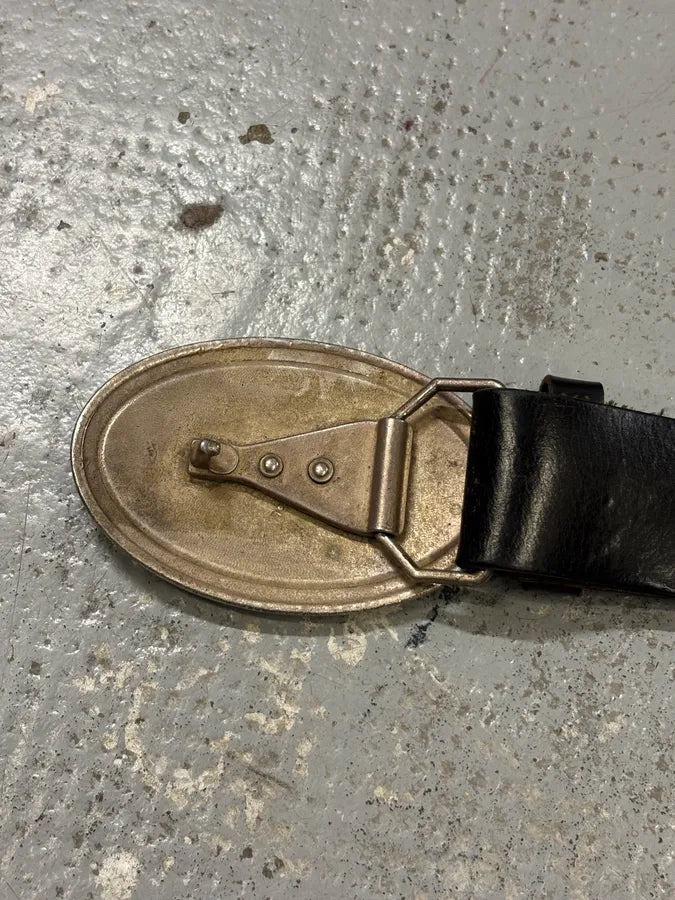 2000s Gianfranco Ferré Black Leather Logo Belt HeZqwXR 5