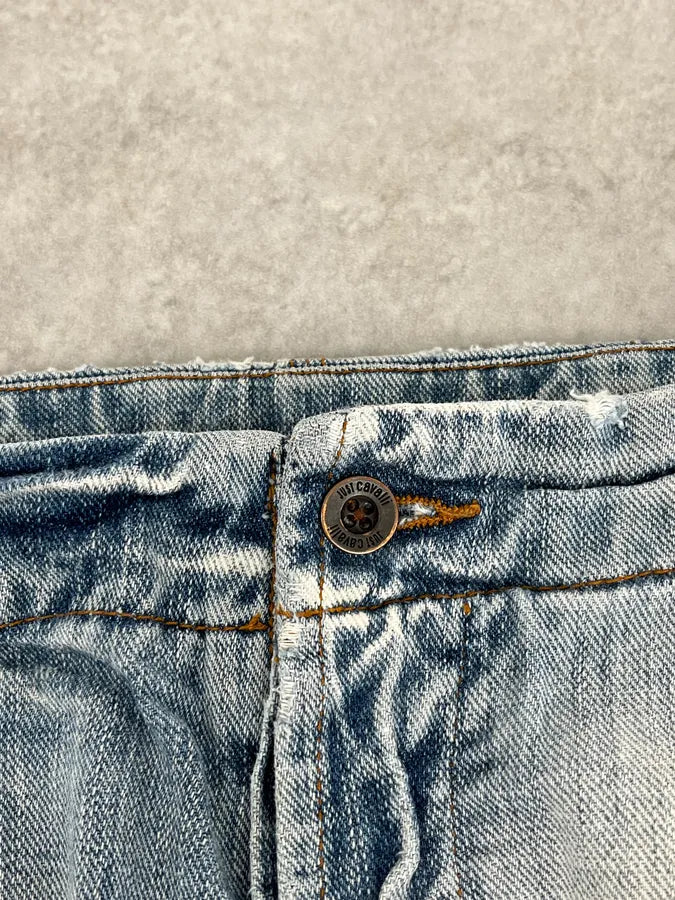 AW2006 Cavalli Cargo Blue Denim Jeans yOwcbAF 10