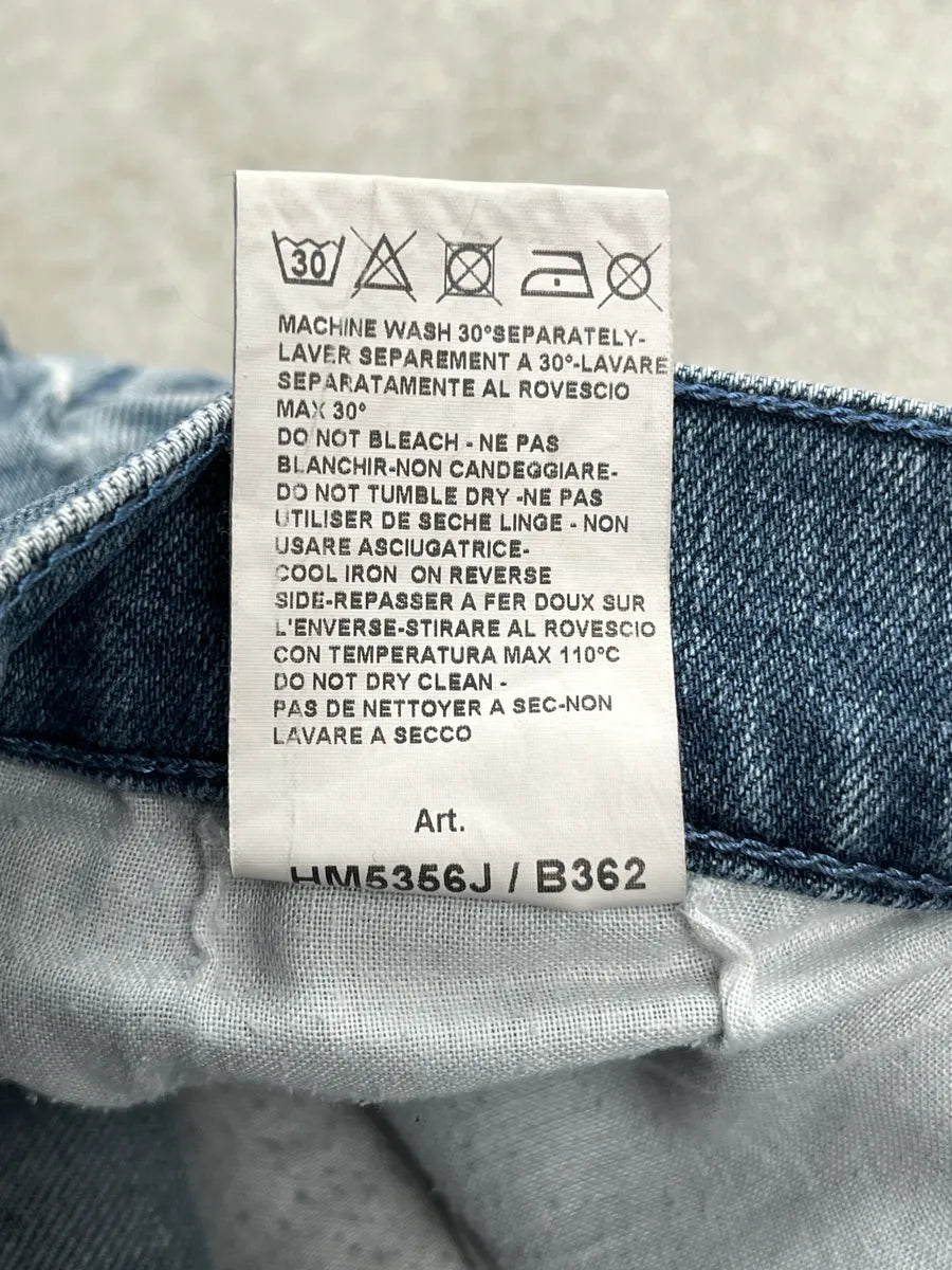 SS2012 Pierre Balmain Blue Denim Biker Distressed Jeans fhyIXuPY 12