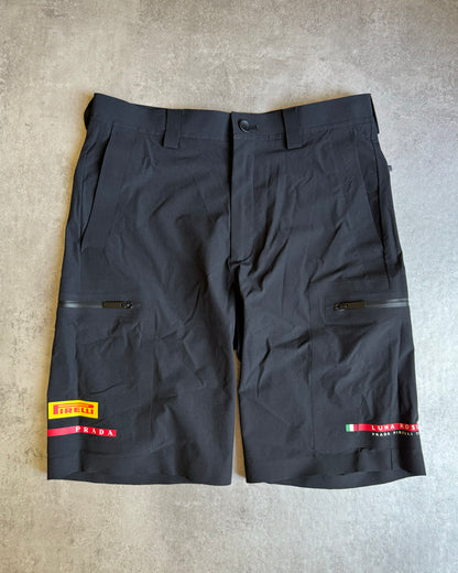 SS2019 Prada Luna Rossa Black Tech Shorts (S) - 1