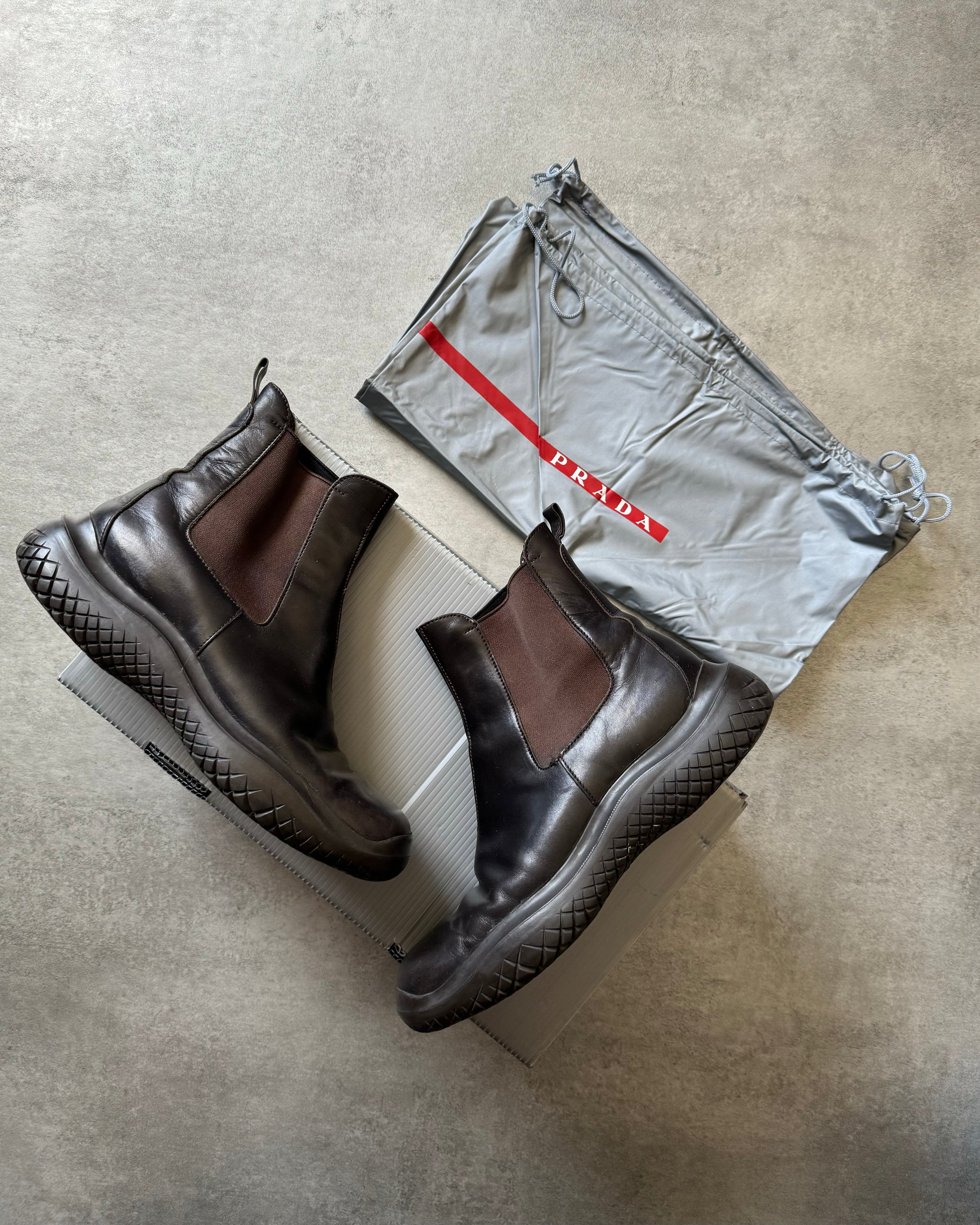 FW1999 Prada Brown Leather Boots (41) - 9