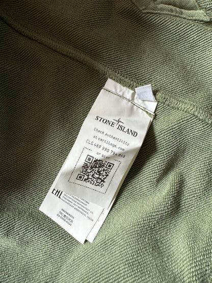 AW2021 Stone Island Olive Hooded Sweater (XL) - 10