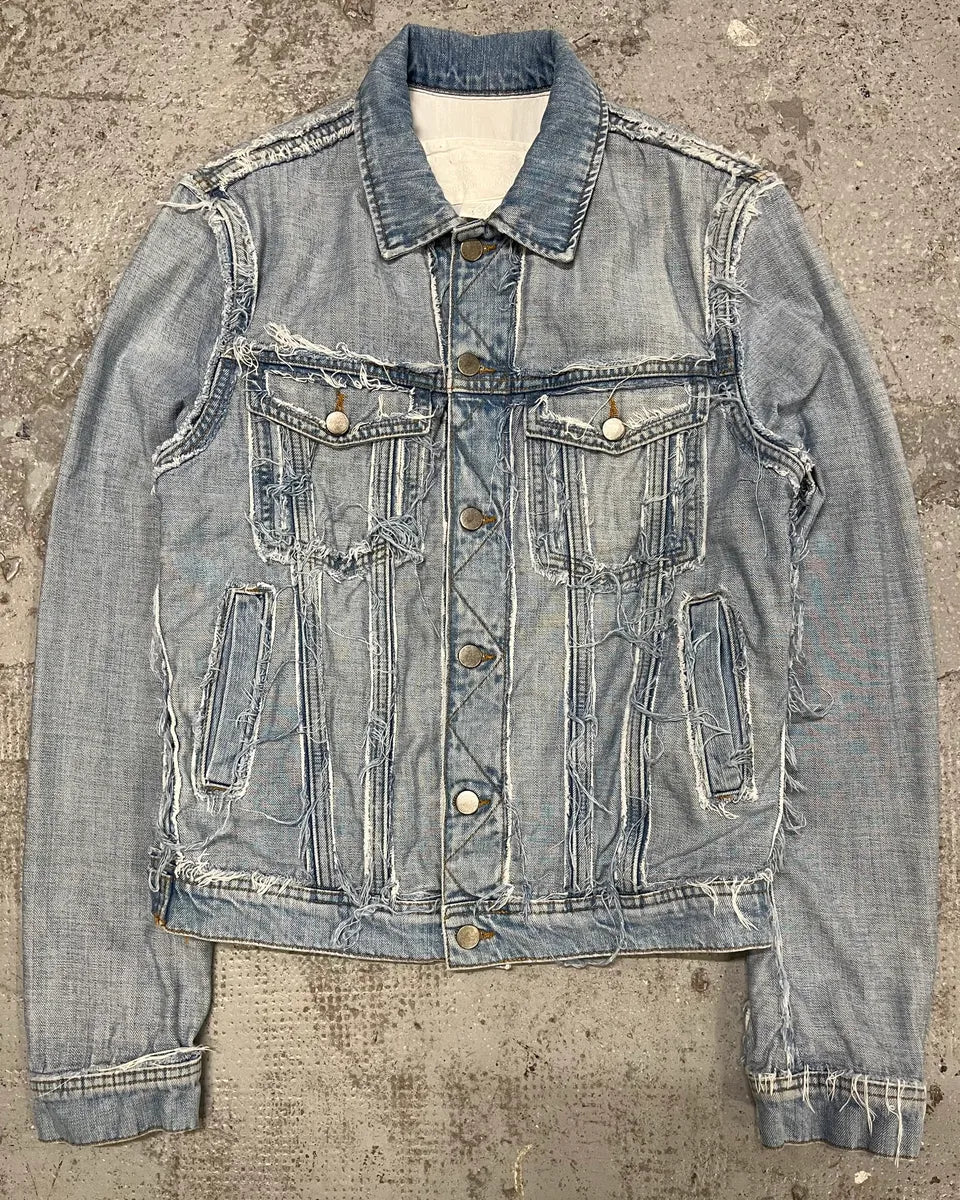 SS2005 Maison Margiela x H&M Reversed Denim Jacket Re-Edition qnvtEVS 0