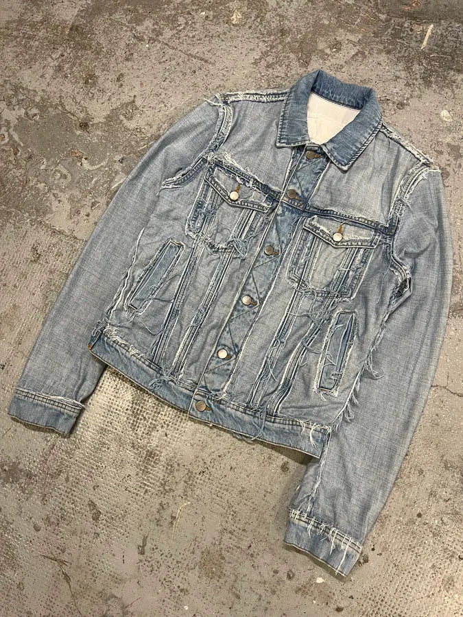 SS2005 Maison Margiela x H&M Reversed Denim Jacket Re-Edition qnvtEVS 3