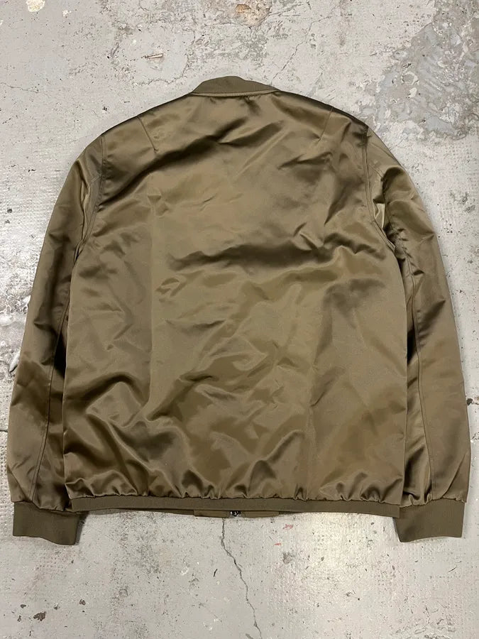AW2016 Acne Studios Shiny Olive Nylon Light Bomber Jacket SmsOoHg 6