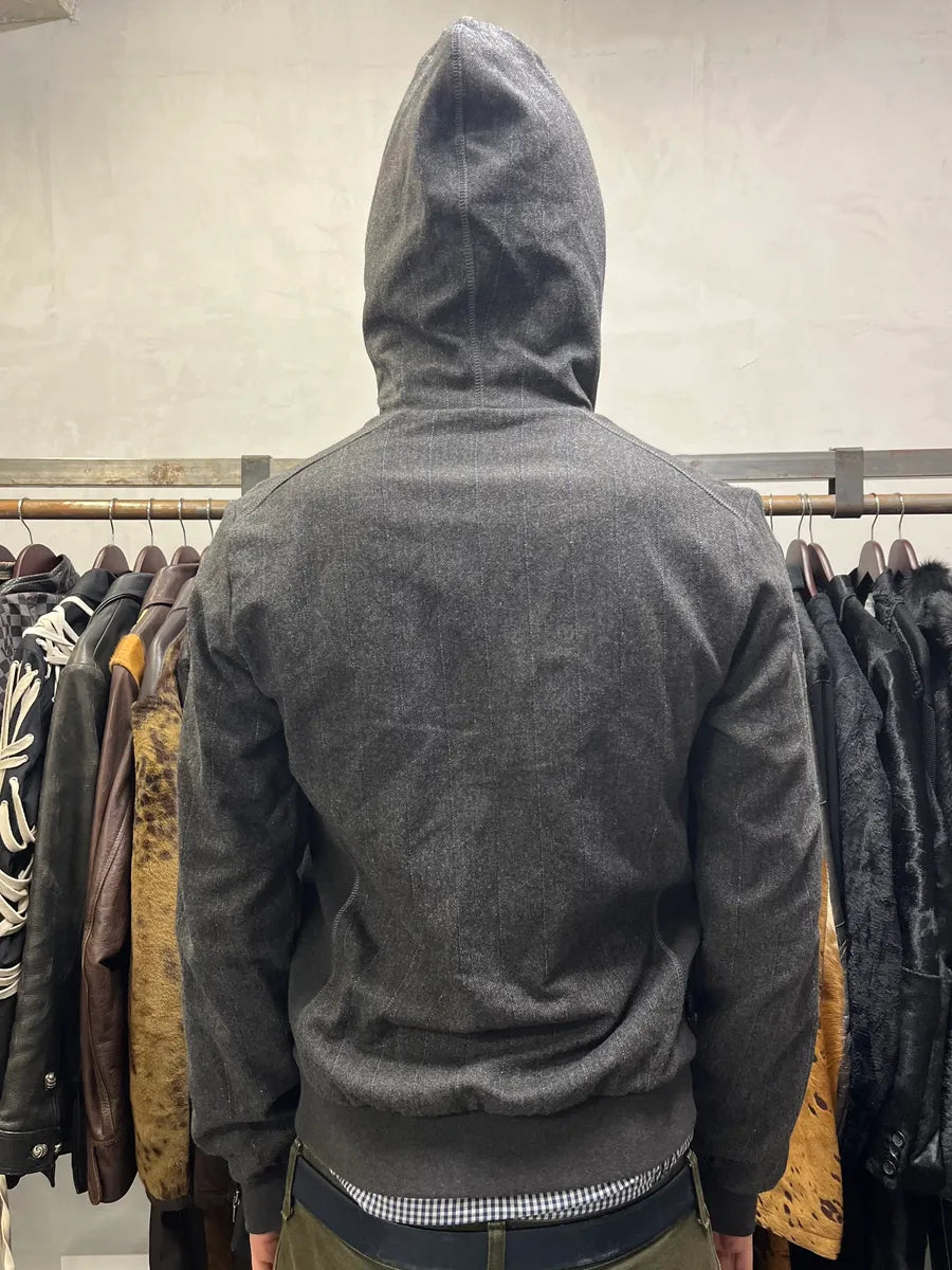 FW2008 Dolce & Gabbana Grey Tailored Zip-up Sweatshirt JYuOrWB 2