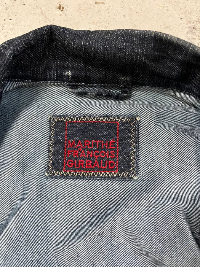 2000s Marithé + François Girbaud Faded Denim Jacket YhsoMBw 6