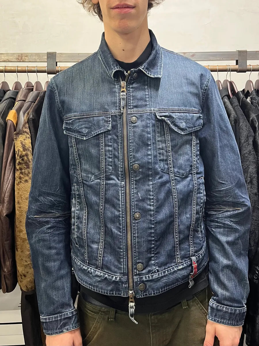 2000s Marithé + François Girbaud Faded Denim Jacket YhsoMBw 1
