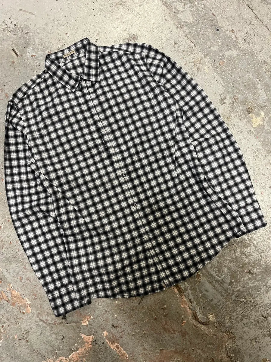 Bottega Veneta Black & White Checked Shirt OQeFIyF 3