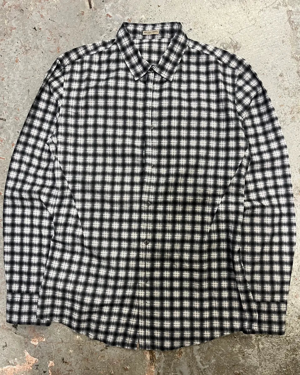 Bottega Veneta Black & White Checked Shirt OQeFIyF 0