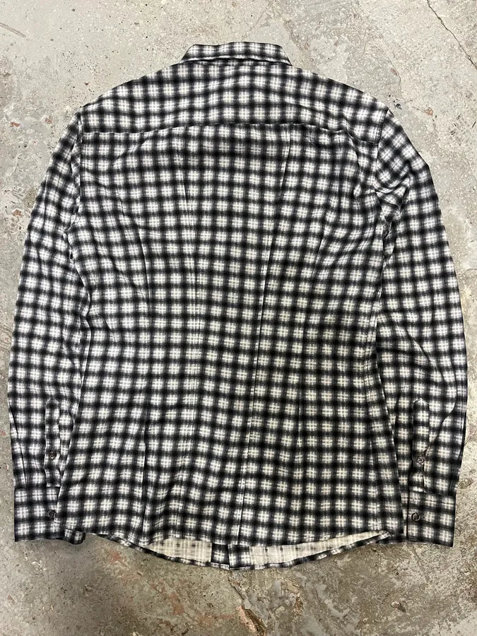 Bottega Veneta Black & White Checked Shirt OQeFIyF 5