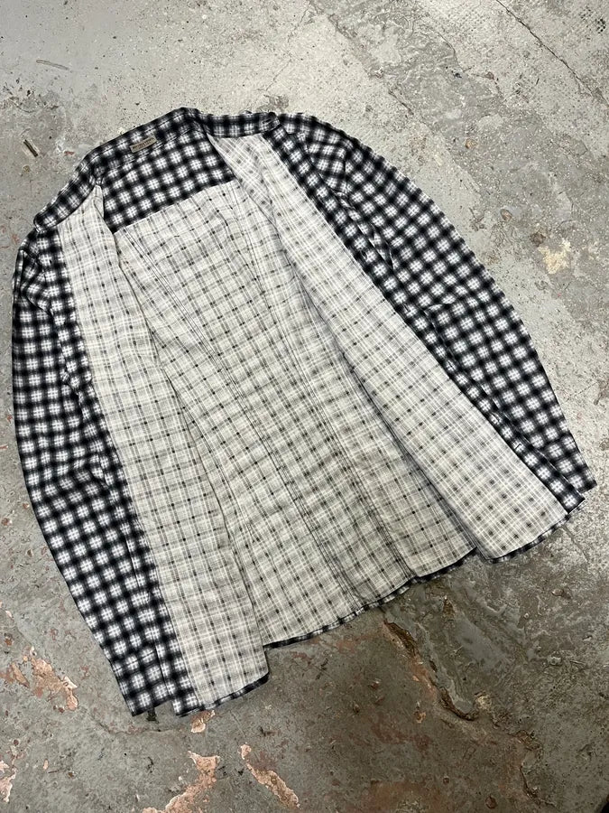 Bottega Veneta Black & White Checked Shirt OQeFIyF 4