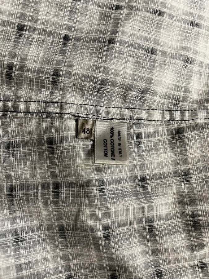Bottega Veneta Black & White Checked Shirt OQeFIyF 8