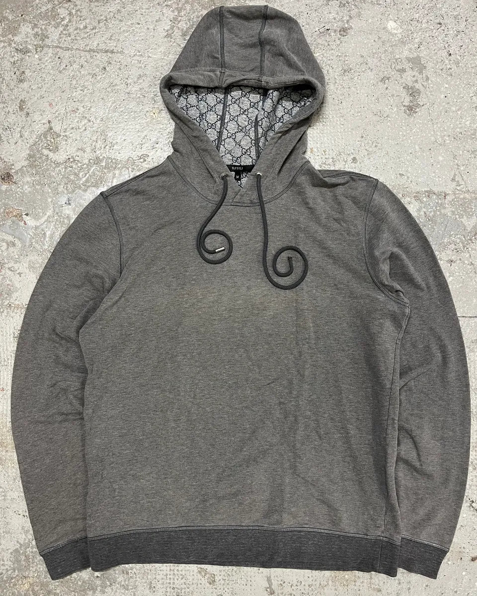 2000s Gucci Grey Propaganda Hooded Sweater PuRYNHe 0
