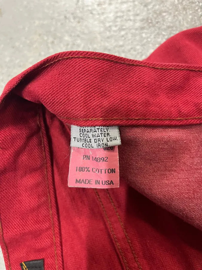 2000s Marithé + François Girbaud Red Cozy Large Shorts (S/M) JniUlHK 10