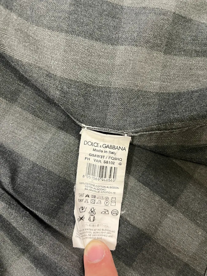 SS2010 Dolce & Gabbana Western Checked Grey Overshirt (S/M) cZvJMfw 8