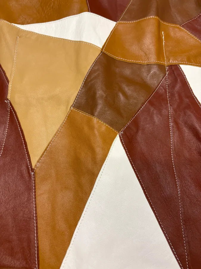 SS2001 Dolce & Gabbana Patchwork Leather Shirt Jacket nkSCIaJ 8