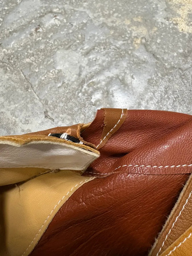 SS2001 Dolce & Gabbana Patchwork Leather Shirt Jacket nkSCIaJ 9