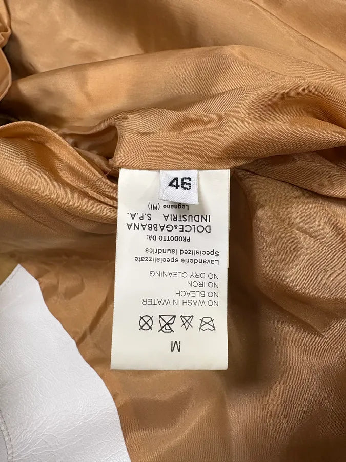 SS2001 Dolce & Gabbana Patchwork Leather Shirt Jacket nkSCIaJ 11